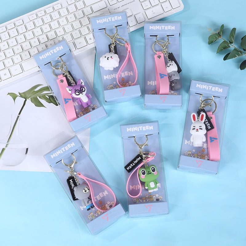 Seven Miniteen Cartoon With Silicone Three-Dimensional Key Chain Pendant Jewelry - Image 4